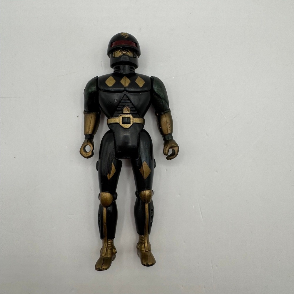 Soma Sonic‎ Rangers Black Ranger Action Figure 5.5 Inch Gold 1994 Vintage